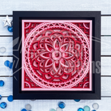 <span style="color: #0099CC;">3D Mandala Abstract 7155 </span>Wall Art</span>