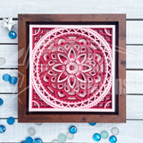 <span style="color: #0099CC;">3D Mandala Abstract 7155 </span>Wall Art</span>