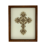 <span style="color: #0099CC;">3D Mandala Christian Cross </span><span style="color: #000000;">Wall Art</span>