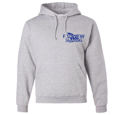 Fairview Sharks - Gray Fleece Hoodie