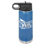 Fairview Sharks - 20oz Double Walled Vacuum Water Bottle with Flip Top