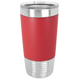 Polar Camel 20oz Vacuum Insulated Tumbler with Silicone Grip and Clear Lid