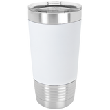 Polar Camel 20oz Vacuum Insulated Tumbler with Silicone Grip and Clear Lid