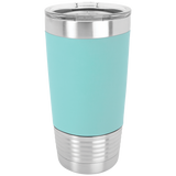 Polar Camel 20oz Vacuum Insulated Tumbler with Silicone Grip and Clear Lid